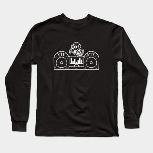 Skeleton DJ Halloween Long Sleeve T-Shirt